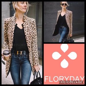 Floryday | Jackets \u0026 Coats | Salefloryday Leopard Print Blazer | Poshmark